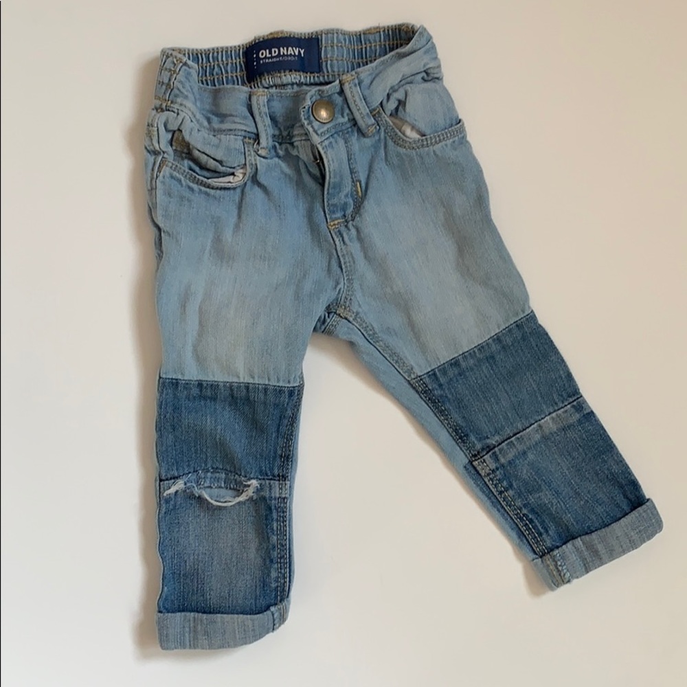 Distressed jeans